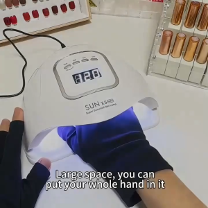 LED Gel Nail Lamp 120W Professional UV Nail Light for Gel Polish Fast Curing with 45 Lamp Beads for Salon Home