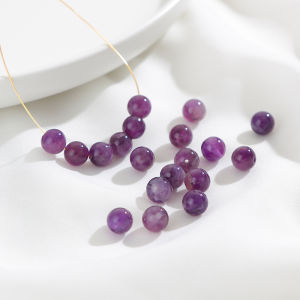 Natural Amethyst Beads Loose round Beads Handmade DIY Making Beaded Bracelet/Necklace Jewelry Materials Accessories