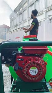 MAXIMUM ปั๊มพ่นยาแบบรถเข็น 160 ลิตร เครื่องยนต์ 8 แรงม้า ปั๊มพ่นยา 1 นิ้ว มาตราฐาน ยุโรป แถมสายพ่นยาด้ามพ่นยา