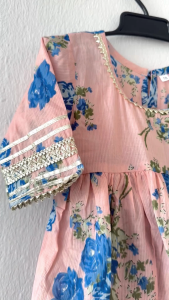 floral design girls sharara set-Readystock in Sg-Girls ethnic wear