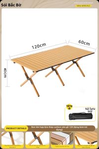 BEIANLANG | Bộ Bàn Ghế Gấp Di Động Cho Du Lịch Dã Ngoại