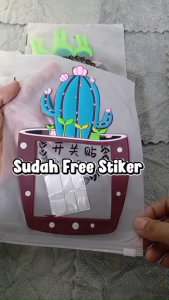 Stiker Saklar Lampu Dinding ON Stop Kontak Lampu 3D