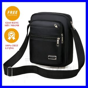 [FreeshipMax] Túi Đeo Chéo Nam Túi đeo vai Túi Xách Canvas Dạng Vuông
