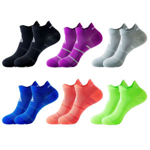 Women Man Athletic Sport Socks Nylon Compression Sweat-Absorbing Breathable Fitness Outdoor Run Bike Sporty Hiking Crew Socks