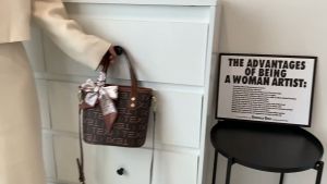 Tas Selempang Jinjing Wanita Vintage Letter Print Tote Bag Bucket Bag