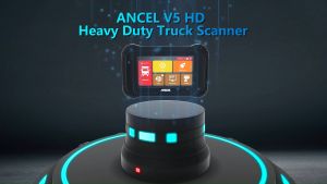 ANCEL V5 HD Heavy Duty Truck Scanner 12V 24V OBD2 Scanner Full System 2025 ECU Remap Fault Code Reset Tool Car Code Reader Scan Tools Wifi Update