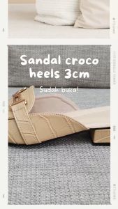 Sandal Wanita Selop Tertutup Kondangan Terbaru Kekinian Simple dan Mewah