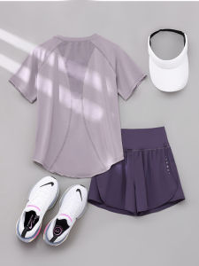 Qingbeite | Quick-Drying Slim Fit Womens Sports Wear Short Sleeve
