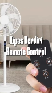 HOMiE 2025 Modern 8 speed Remote Control Stand Fan 16 Inch Kipas Berdiri Kawalan Jauh Fan Swing Head Fan Floor Fan