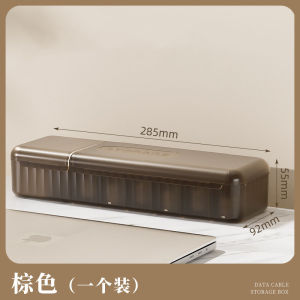 Data Cable Organizer Box With Lid Portable Charge Cable Management USB Cord Sorter Desk Electronic Accessorie Organizer for Home