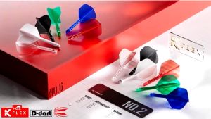 TARGET K FLEX DARTS FLIGHT- No 2 STANDARD Neon K-Flex Integrated Dart Flights and Shafts 3Pcs/Pack