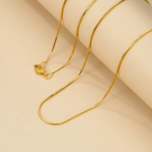 [totoong Gold] COD Limited Today 100% original 18K saudi gold pawnable necklace for baby girls snake bone chain ripples of water chain K gold necklace