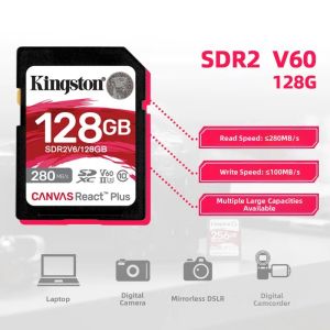 Kingston | High Speed 4K 8K Compatible SD Card 128GB