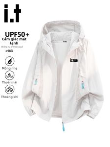 izzue | Áo Khoác Chống Nắng Thoáng Khí Lụa Mát 50UPF