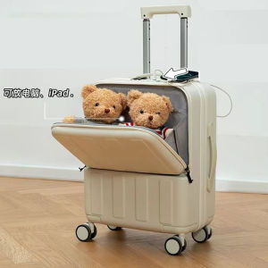 20"22"24"26 Inch Carry-on Laptop Travel  Suitcase With Silent Wheels USB Charging Port Customs Lock Trolley Roller Luggage Bag For Women And Men Free Shipping