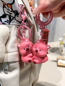 [Hadiah Natal]Gantungan Kunci Loopy / Gantungan Kunci Couple Magnet/ Gantungan Kunci Tas / Gantungan Kunci Anjing/Gantungan Kunci 1 Set Pasangan Magnet / Gantungan Kunci Lucu/ Aksesoris Couple /Hadiah Ulang Tahun