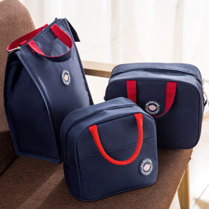 Thickened Aluminum Foil Lunch Box Bag Portable Large Capacity Insulated Bento Bag for Office Workers And Students Handheld Meal Bag