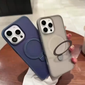 Case Hybrid Standing Magsafe Compatible Support Wireless Charging For 14 / 15 / 16