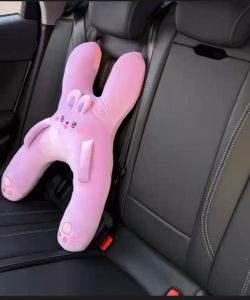 New Ergonomic Car Neck Support Pillow for Kids - Long Ride Travel Comfort Cushion with Cute Animal Design