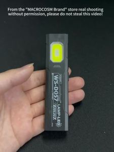 Đèn Pin LED Dạng Móc Khóa Loại C Có Thể Sạc Lại 550LM Đèn Pin Mini Cầm Tay Có Nam Châm Đèn Làm Việc Khẩn Cấp Chống Nước
