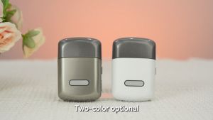 Lescolton LS-H1042 Mini Rotary Shaver Electric Razor for Men Alloy Body & Magnetic Shaving Head Close Shave IPX7 Waterproof USB C Rechargeable Cordless Electric Razor with Travel Case Ideal Gift