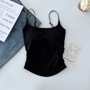 GUOQI | Ruffle Padded Back Beautifying Camisole