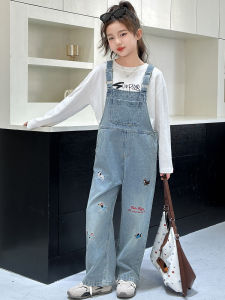 AINAO | Cartoon Fashion Girls Denim Dungarees Set