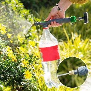 High Pressure Air Pump Manual Sprayer Adjustable Drink Bottle Spray Head Nozzle Garden Watering Tool Sprayer Agriculture Tools