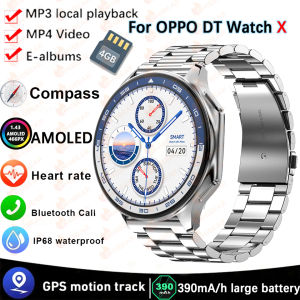 2026 New DT Watch X Smart Watch Men GPS Trajectory Compass Watches 1.43 Inch AMOLED 466*466 HD Screen Bluetooth Call Smartwatch