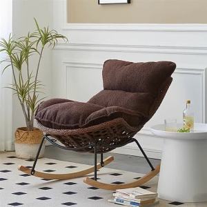 AYIJIE | Adult Lounge Rocking Chair Single Rattan Chair