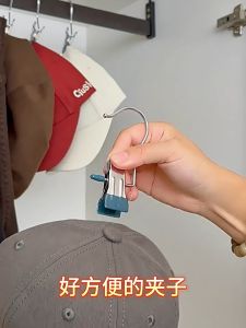 【iMall】Stainless Steel Hanger Hook Clips Clothes Pants Hat Cap Hanging Pegs Strong Heavy Duty Space Saving Windproof