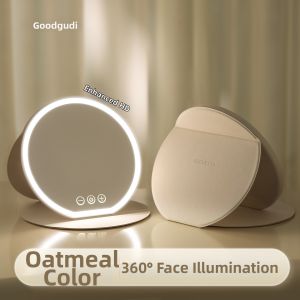 Goodgudi | LED Smart Folding Portable Desktop Mirror