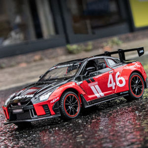 LEO 1:22 Nissan GTR Alloy Car Model Light & Sound Effect Diecast Car Toys for Boys Birthday Gift Kids Toys Car Collection General Lee Toys Car Interior Of Nissan Gtr Car Garage Toy - Lazada