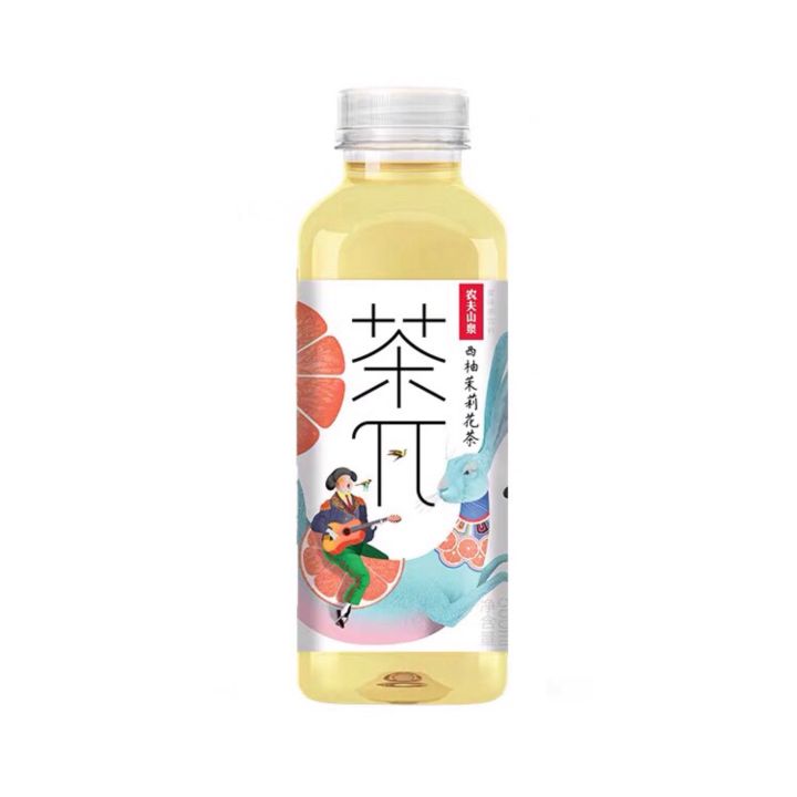 农夫山泉茶兀 茶派 500ml 果茶饮 柚子绿茶 柠檬红茶 西柚茉莉 蜜桃乌龙 玫瑰荔枝 NongFu Spring Fruit Tea ...