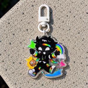 Bandai | Unstable Universe Quartet Acrylic Keychain ParrotX2 FlameFrags Wemmbu SMP Gamer Gift Fans Collection Gift Bag Pendant
