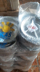 PAPER PLATE 9" / 20PCS PER PACK SILVER COATED COLOR