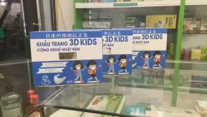 Khẩu trang 3D mask Kids trẻ em Nhật Bản hộp 50 chiếc - giúp ngăn ngừa khói  bụi  vi khuẩn  chống virus