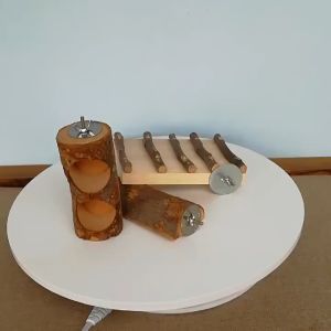 ของเล่นหนู ใส่ในกรงหนู อุปกรณ์แต่งกรงหนูแฮมสเตอร์ กระรอก ชูก้า สัตว์เลี้ยงขนาดเล็ก วัสดุไม้