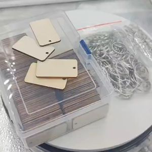 Isi 100 Wooden Hotel Keychain Gantungan Kunci Kayu Hotel Apartment Kos