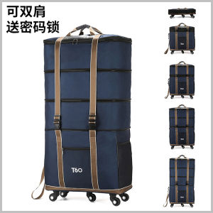 Large Capacity Luggage Bag for Air Travel with Universal Wheels Suitable for Studying Abroad Carry on Suitcase Handbag