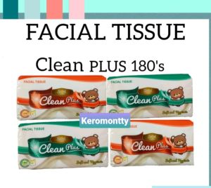 Tisu Cean Plus dan NICE Facial Tissue 180 Sheets 2 Ply