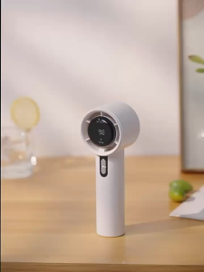 RYLAS 199Gears Turbo Fan Portable Handheld LED Display Fan USB Small Cooling Fan High Speed Wind