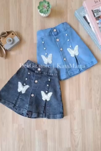 Rok celana anak perempuan 1-12tahun korean style rok jeans bawahan anak 2in1