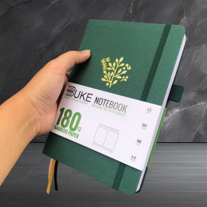 Sổ Tay Giấy Tre BUKE 180gsm - Sổ Ghi Chép Chấm Lưới Màu Xanh Rừng Sổ Vẽ Chấm Điểm Dành Cho Nghệ Sĩ Và Người Lập Kế Hoạch