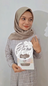 Hijab Voal Motif Polos Printing Sublime Premium Eksklusif Segi Empat - Mewah Elegant Kedaton by Ear