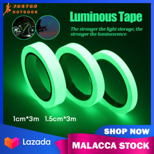 3M Night Tape Fluorescent Glow in The Dark Sticker Tape DIY Self-Adhesive Luminous Tape Reflective Stripe Sticker Night Cycling Decor Warning Tape