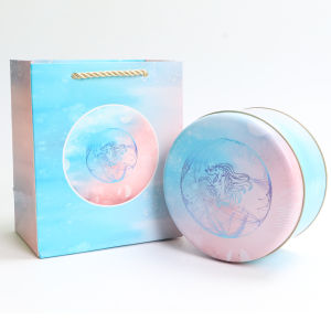 Cookies Iron Box Small Cake Iron Box Heart Candy round Packaging Candy Box Cute Exquisite Biscuit Box