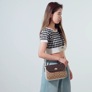 Bag Office Store Ms. Cross -body bag MARLIE CROSSBODY Canvas Flies Lock Peris C1563 Size: 24*17*7cm