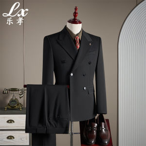 Lexiao | Autumn Groom Wool-Blend Suit Set