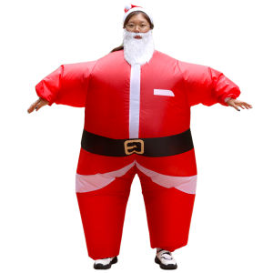 Christmas Inflatable Clothing - Funny Santa Claus Snowman Gingerbread Man Inflatable Set Adult Christmas Party Inflatable Cloth